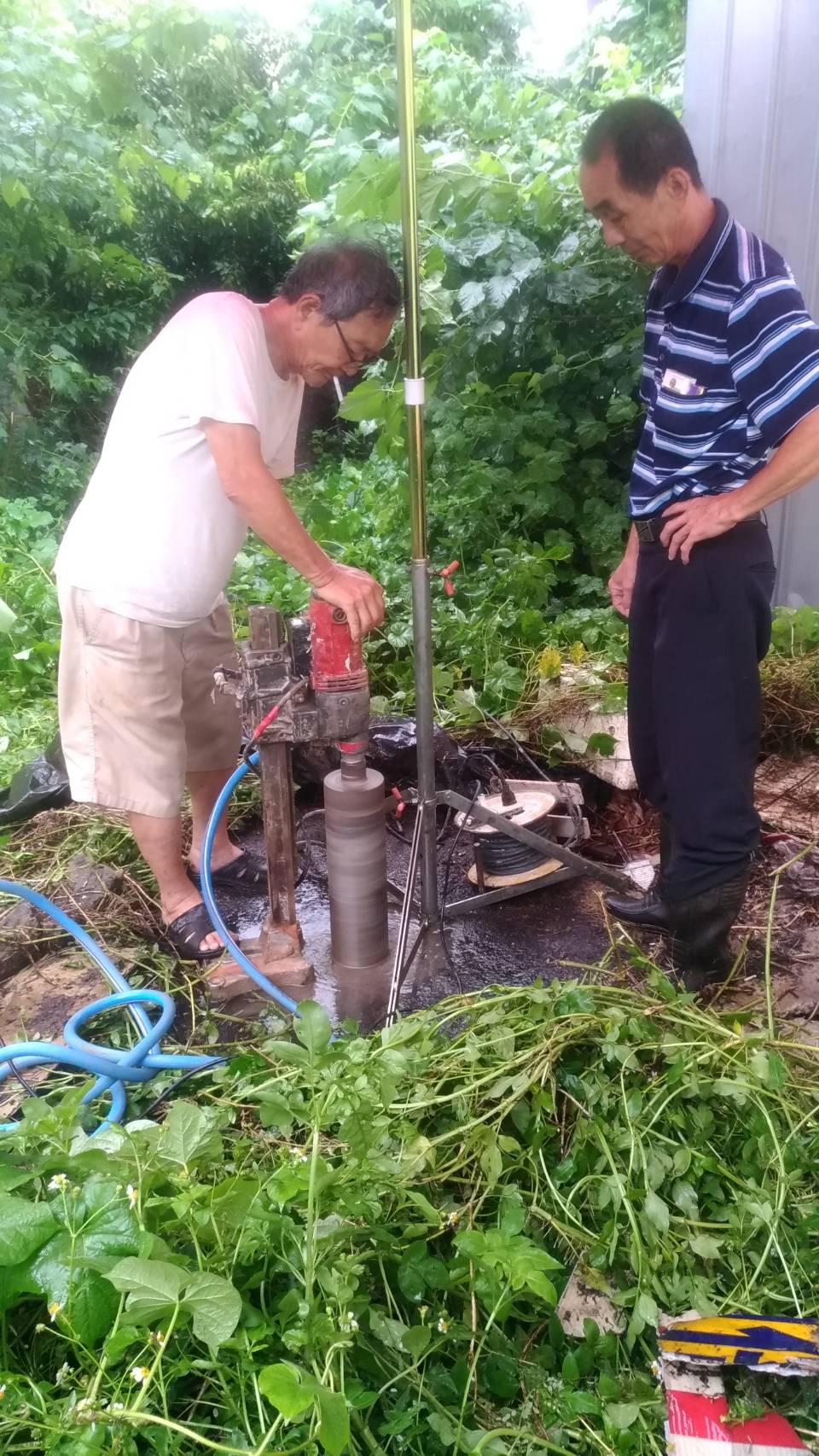 探測化糞池後抽水